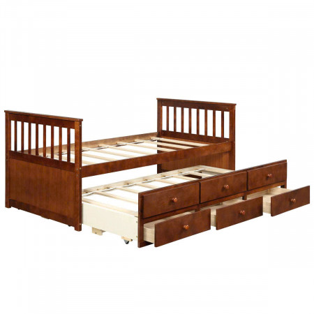 092 Honey : Giường 2 Tầng Kéo - 1m / 1m